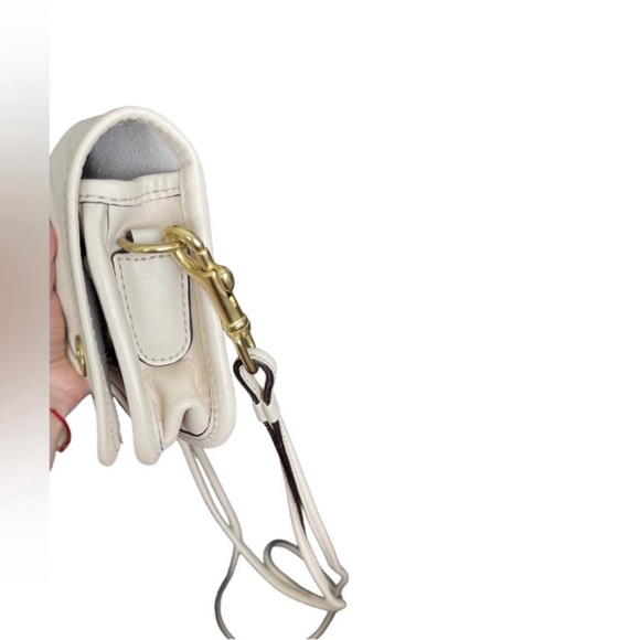 COACH Vintage Dinky Pouch Sling Back Off White/Ivory Crossbody Bag Rare - Picture 16 of 16